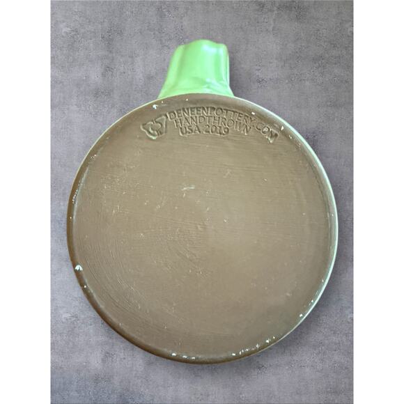 Brewery Gulch Inn Mendocino California Hand Thrown Green Glazed Coffee Mug 2019 - Picture 4 of 4